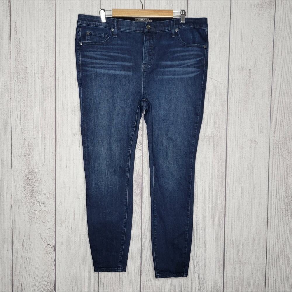 Torrid Sky High Skinny Dark Wash Jeans, size 18R